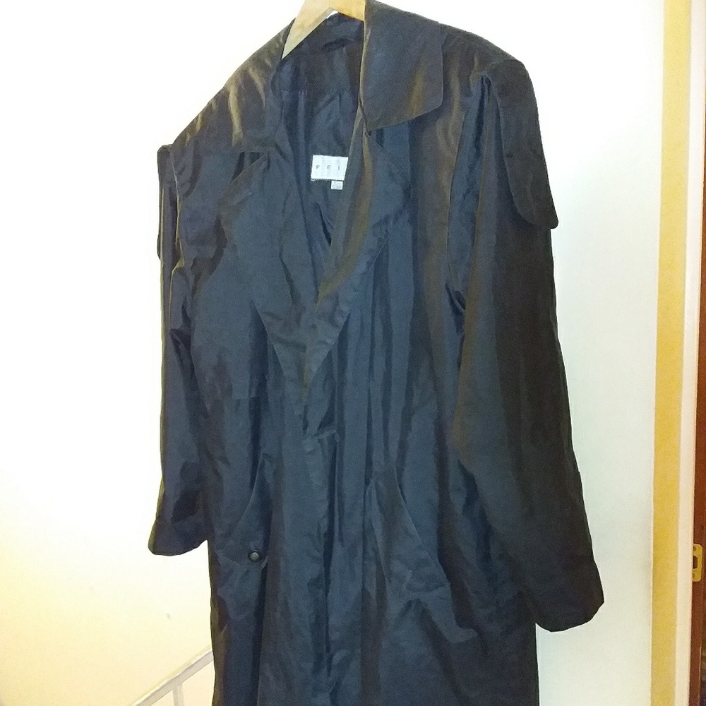 Vintage Otello Pelle Black Trenchcoat